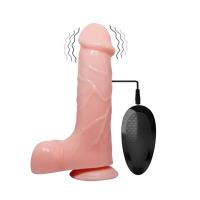 Телесный вибратор-реалистик Barbara - 21 см. Телесный вибратор-реалистик Barbara - 21 см.