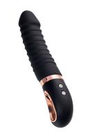 Черный вибратор Waname D-Splash Hurricane с ребрышками - 22,5 см. Черный вибратор Waname D-Splash Hurricane с ребрышками - 22,5 см.