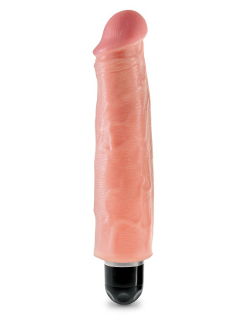 Телесный вибратор-реалистик 7  Vibrating Stiffy - 21,6 см. Телесный вибратор-реалистик 7  Vibrating Stiffy - 21,6 см.
