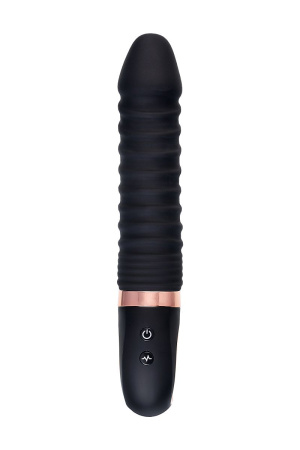 Черный вибратор Waname D-Splash Hurricane с ребрышками - 22,5 см. Черный вибратор Waname D-Splash Hurricane с ребрышками - 22,5 см.