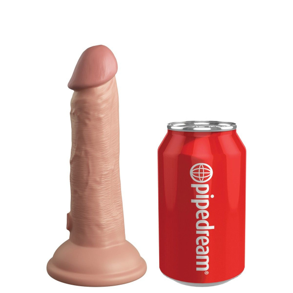 Телесный вибратор-реалистик на присоске 6  Vibrating Silicone Dual Density Cock - 17,8 см. Телесный вибратор-реалистик на присоске 6  Vibrating Silicone Dual Density Cock - 17,8 см.