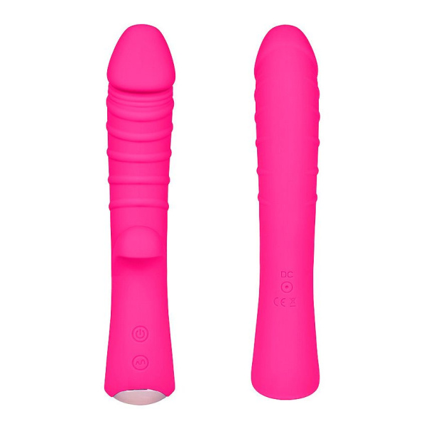 Ярко-розовый вибромассажер 5  Silicone Wild Passion - 19,1 см. Ярко-розовый вибромассажер 5  Silicone Wild Passion - 19,1 см.