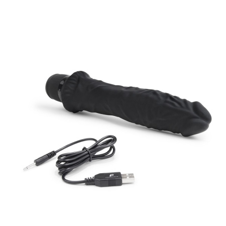 Черный вибратор-реалистик 8  Girthy Realistic Vibrator - 24,5 см. Черный вибратор-реалистик 8  Girthy Realistic Vibrator - 24,5 см.