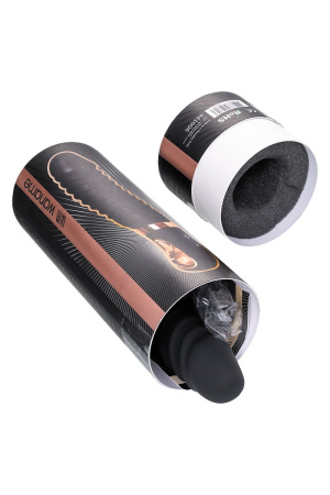 Черный вибратор Waname D-Splash Hurricane с ребрышками - 22,5 см. Черный вибратор Waname D-Splash Hurricane с ребрышками - 22,5 см.